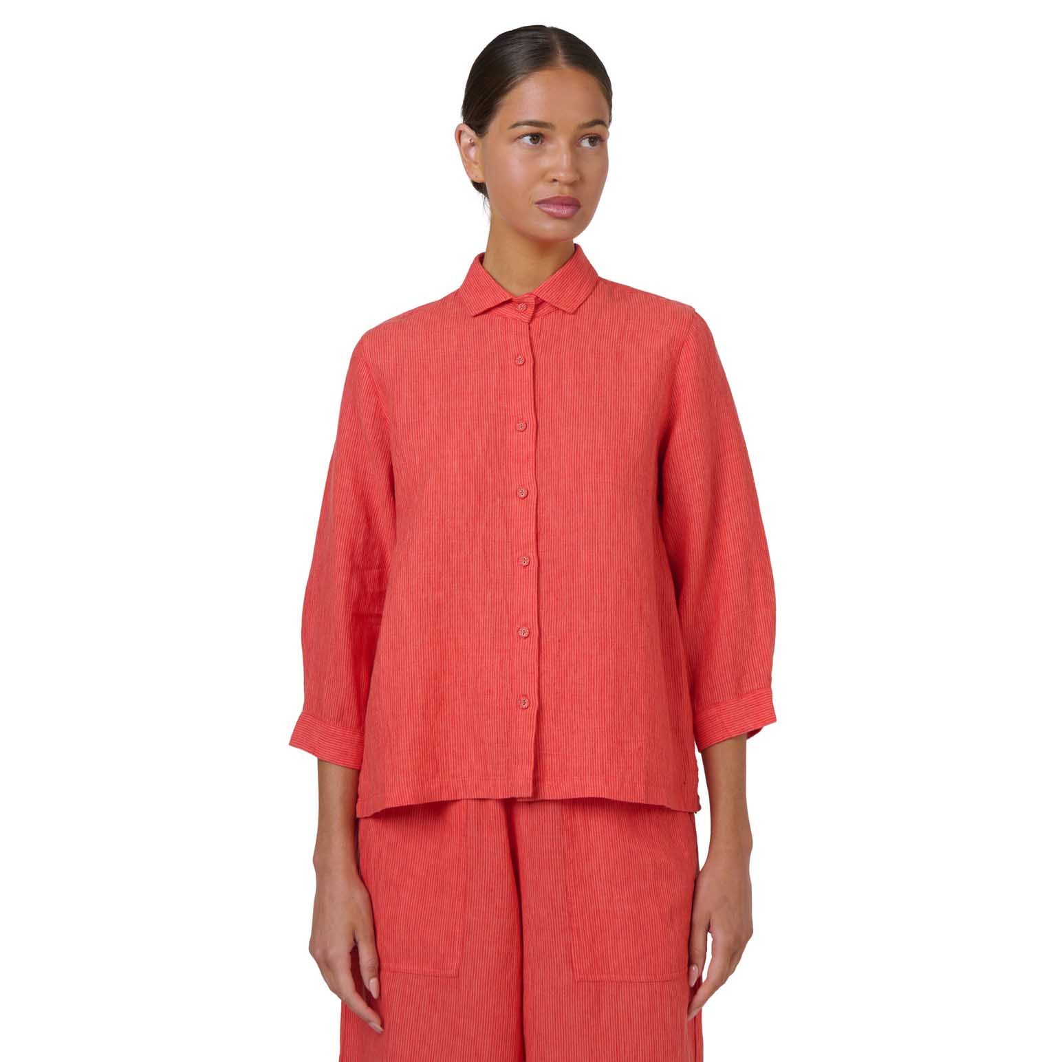 Naturals By O & J Sesame Linen Top
